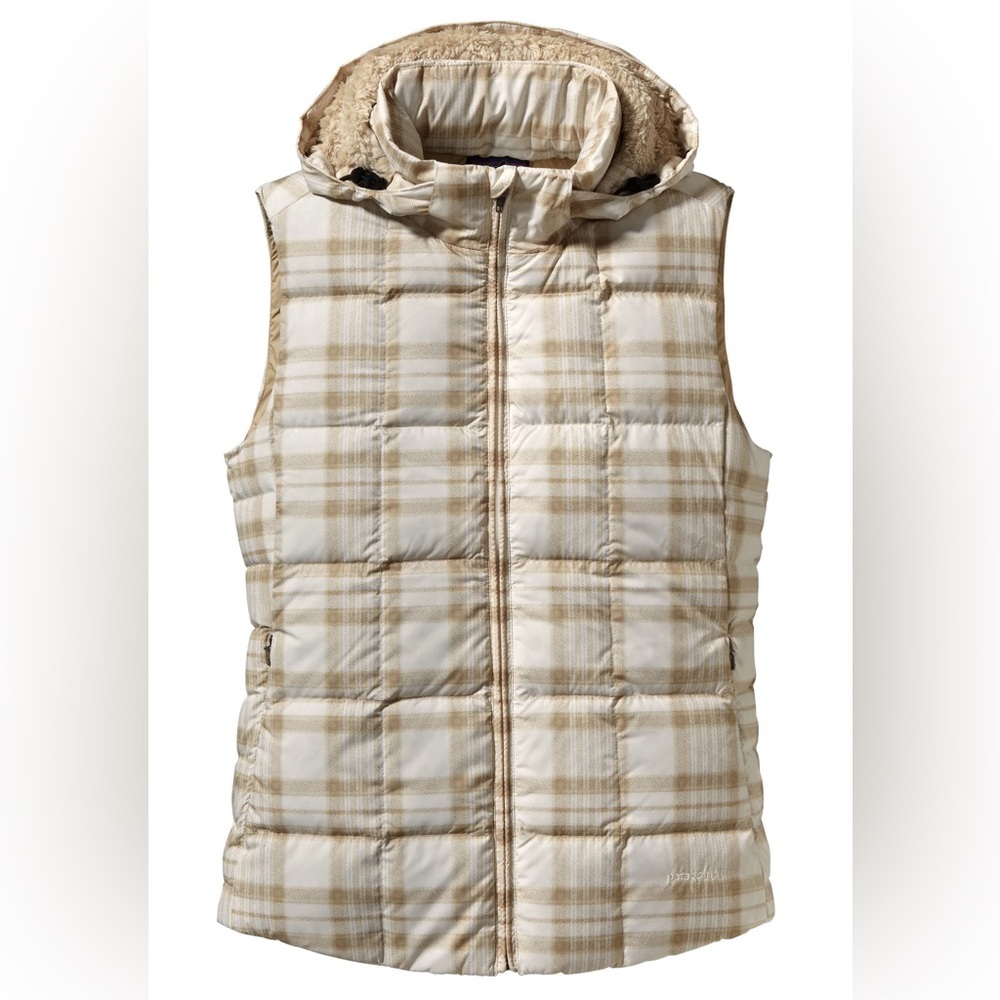 Patagonia Women’s Down With It Plaid Quilted Vest